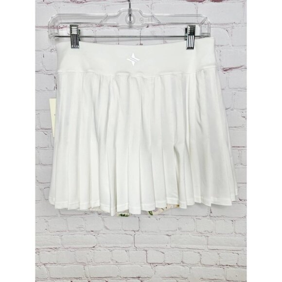Tuckernuck White and Fresh Buds Tennis Skirt Womens Small Floral Athletic - Picture 6 of 9